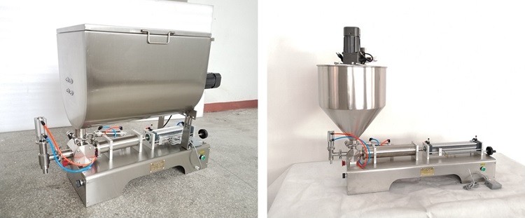 Double Nozzle Pneumatic Semi-Automatic Filling Machine with Hopper