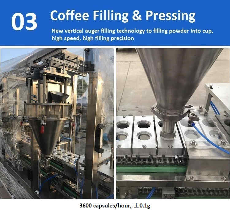 KFP-2 Automatic K-CUP and LAVAZZA coffee capsule filling and sealing machine