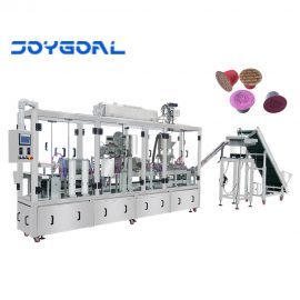 Automatic nespresso coffee capsule coffe powder filling and sealing machine and vibration plate of hoist and flavour adding