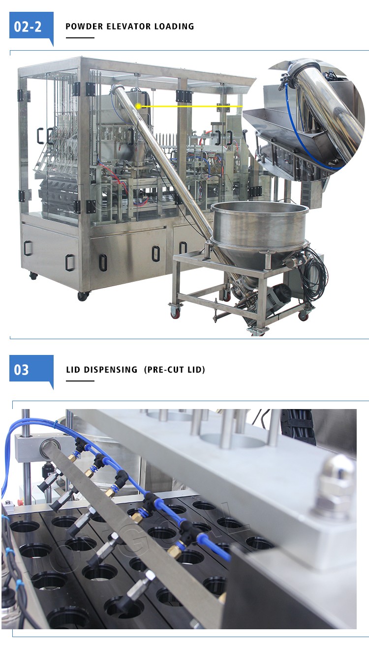 Automatic Coffee Capsule Filling  and Sealing Machine for K-CUP