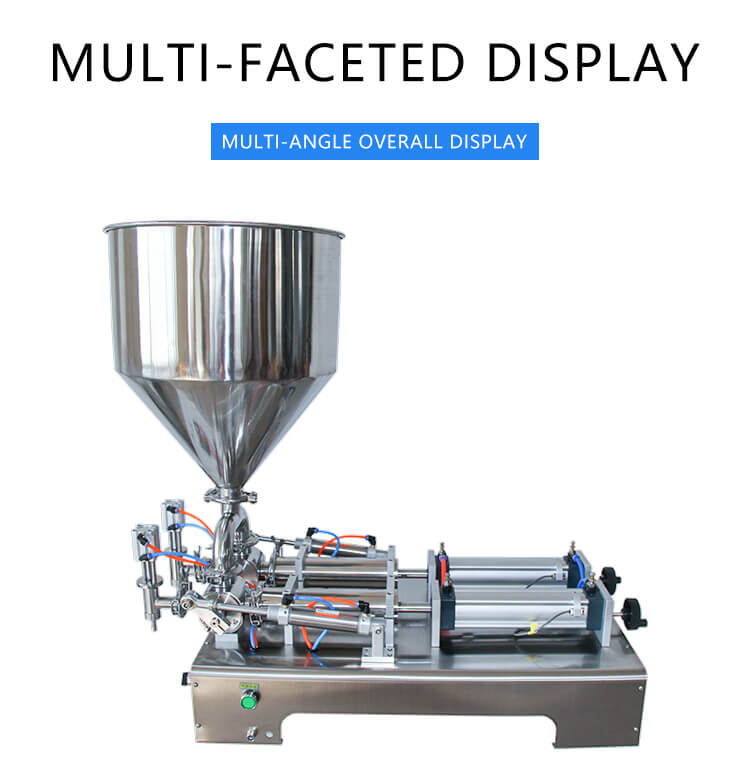 Semi-automatic double heads bottle liquid filling machine packing and filling machine