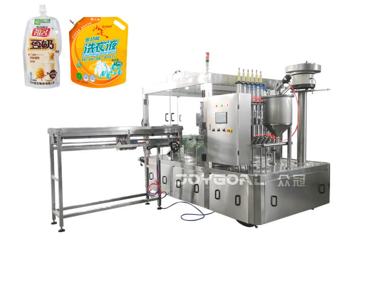 factory price automatic stand-up spout pouch filling sealing machine