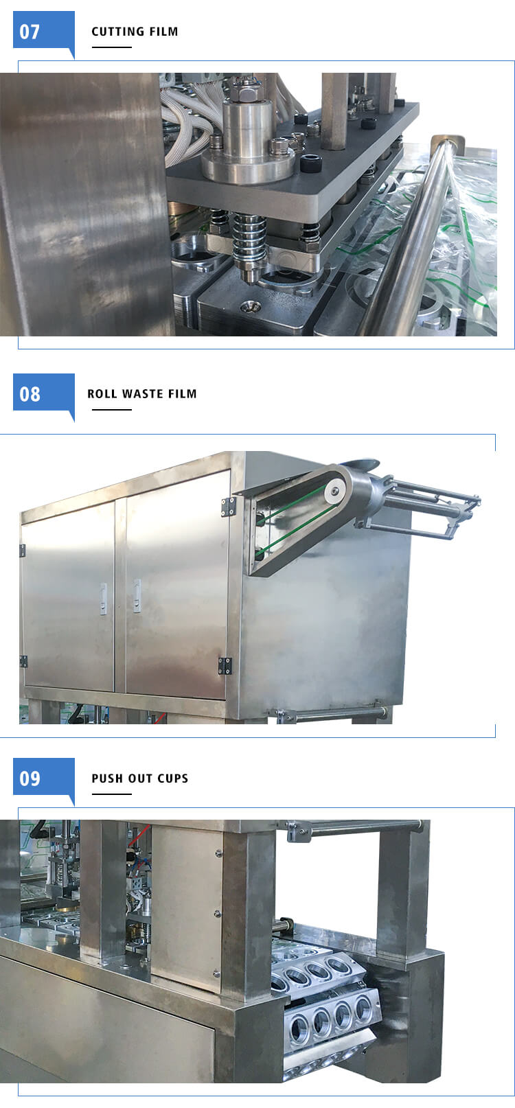 automatic cup jelly filling and sealing machine