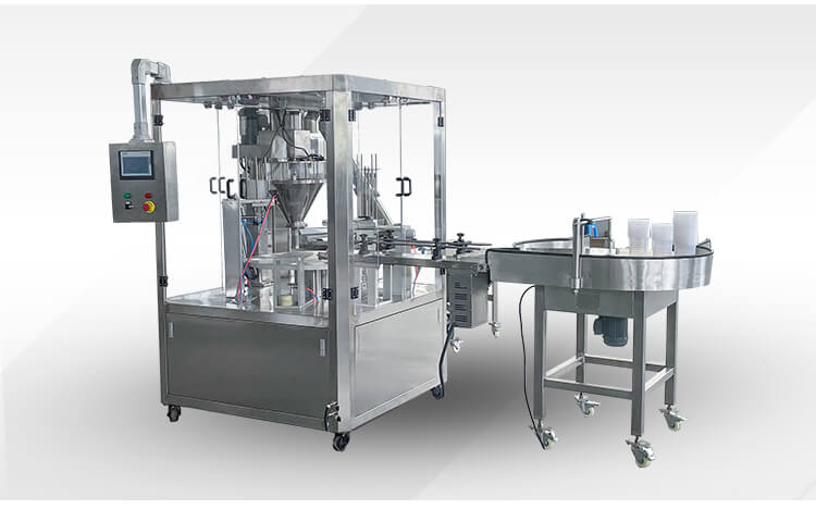 automatic rotary cup powder  filling and sealing machine