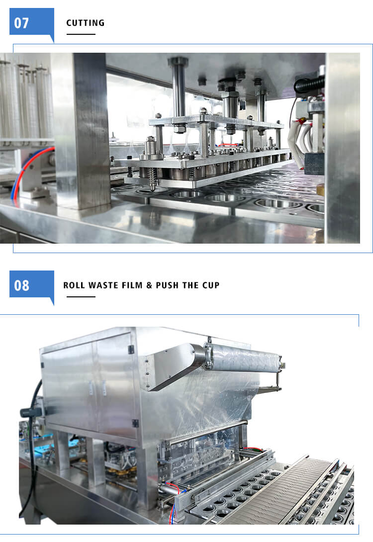 BHJ-16 automatic washing plastic water cup filling and sealing machine for juice mineral water