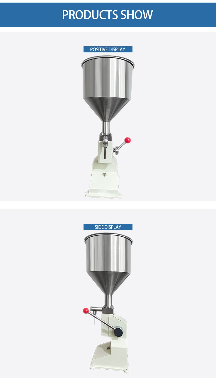 Hand crank vertical semi-automatic paste filling machine