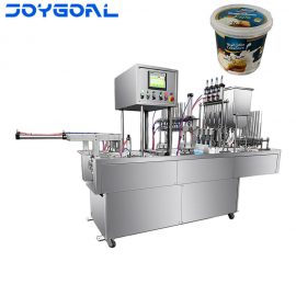 automatic cup yogurt filling and sealing machine