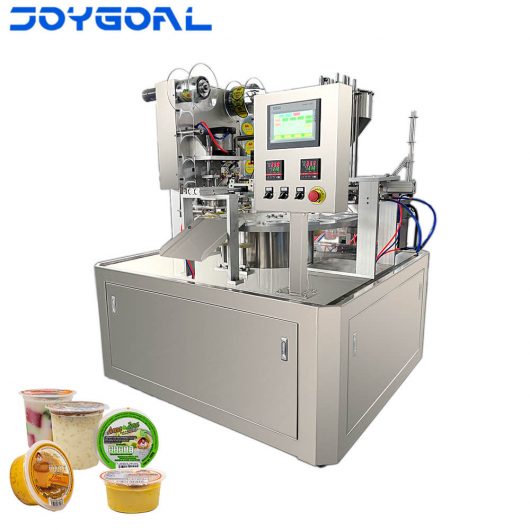 automatic rotary cup filling and sealing machine for soy milk