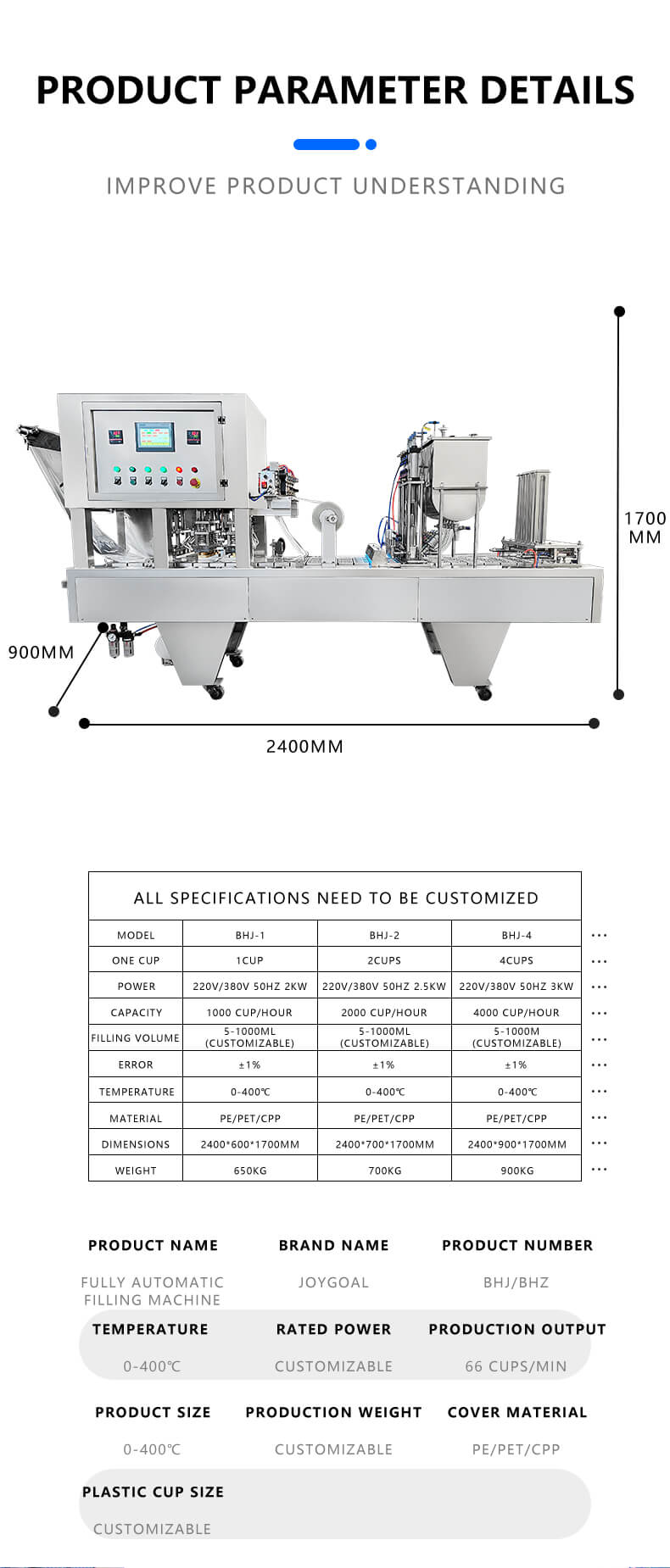 automatic cup filling and sealing machine for yogurt jelly