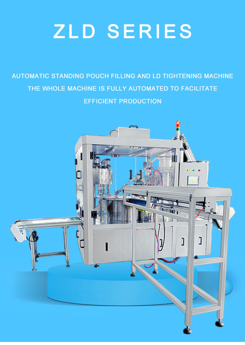 Automatic Stand Up Pouch Liquid juice ketchup sauce packaging Filling And Capping Machine