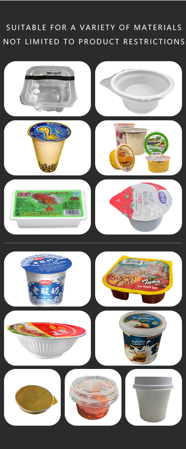 Most Popular Automatic Yogurt Ice Cream Jelly Honey Sauce Water Cup Filling and Sealing Machine