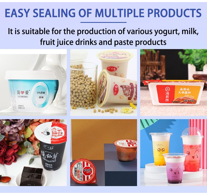 fully automatic water yogurt cup filling and sealing machine for sale