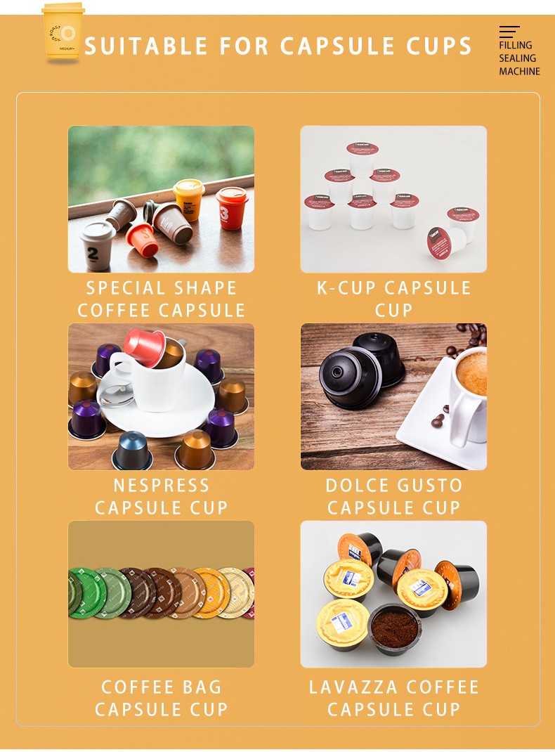 Coffee Capsule Flling And Sealing Machine Coffee Capsules Sealing Machine Nespresso Coffee Capsule Flling And Sealing Machine