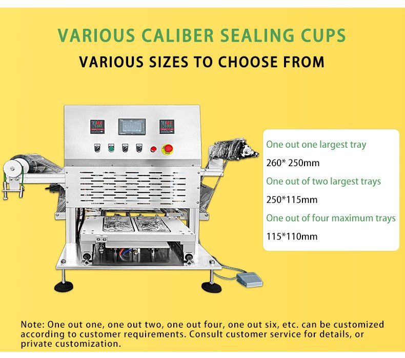 Table top stainless steel semi automatic sandwich tray sealing machine sealer machine in China