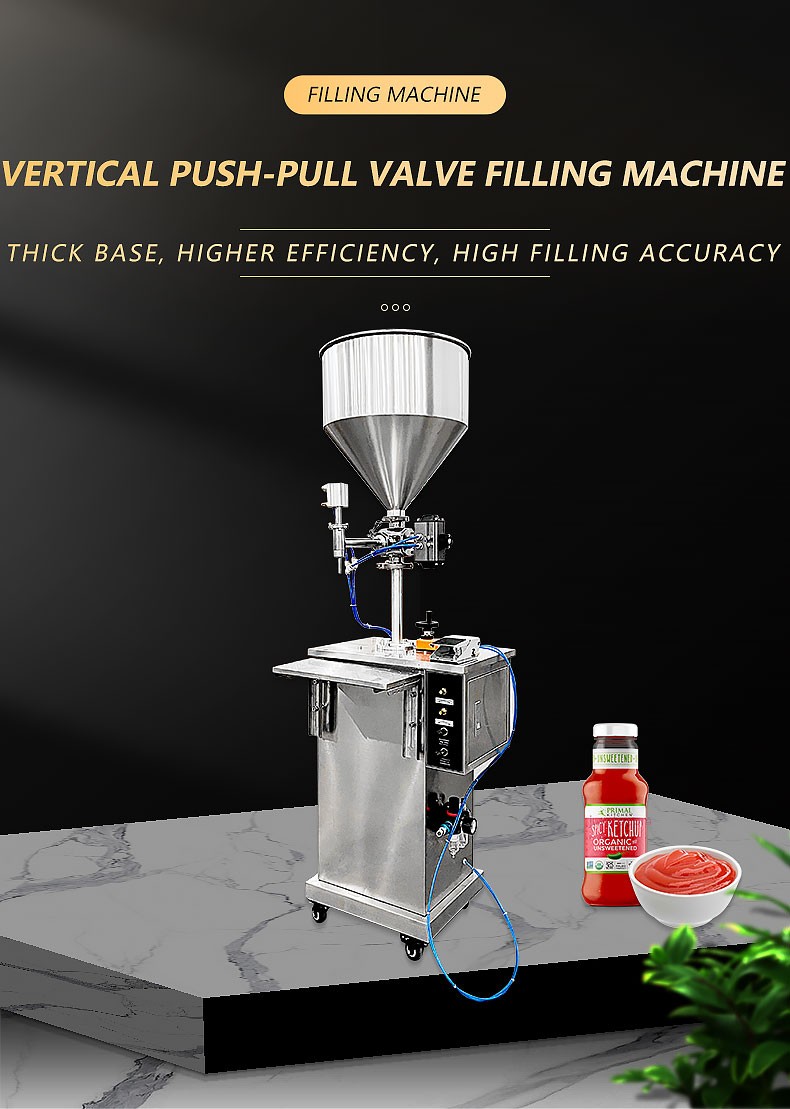 High Quality Factory Price Vertical Honey,gel, Small Quantitative Filling Cream Liquid Machines 0.4-0.6mpa Foot Pedal 8000BPH